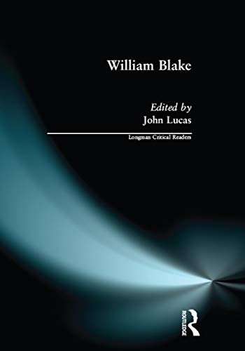William Blake Longman Critical Readers décrypter la poésie romantique - 2