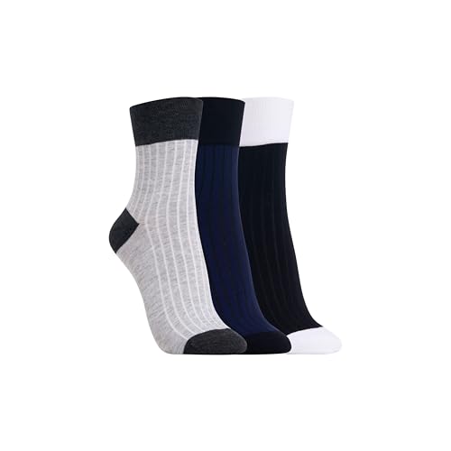 Chaussettes courtes côtelées femme Clarks en maille extensible respirante pack de 3