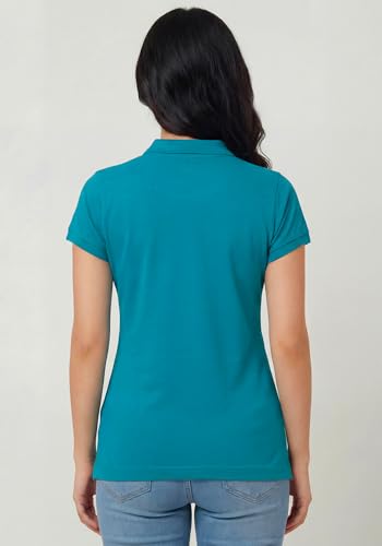 Image of Wear Your Opinion Womens Polo Collar Neck T-Shirt Top (Design: Solid)