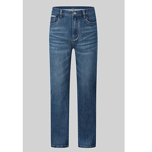 Jean slim extensible homme coupe classique ample délavé bleu - 6