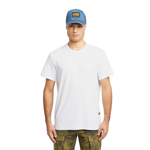 G-Star Camiseta G-Script Para Hombre, Blanco White D26823-D976-110 , Xs