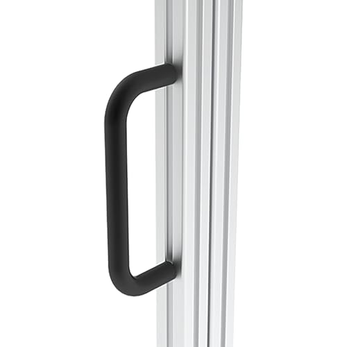 Fath Handgriff LA 200 - Griff für Türen, Klappen und Aluprofile, Aluminium schwarz