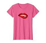Sexy Lip bite T-Shirt, Women, Pink Heather, 3X-Large