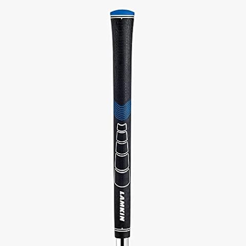 Lamkin Sonar + Golf Grips, Swinging Grips, with Lamkin's Fingerprint and Genesis Technology, Black/Blue Cover