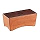 Meinl Percussion Bongo Cajon Instrument - rückenschonende Trommelkiste mit Snare, Bass und Bongo Sound - Schlagfläche Braun (BCA1SNT-M)
