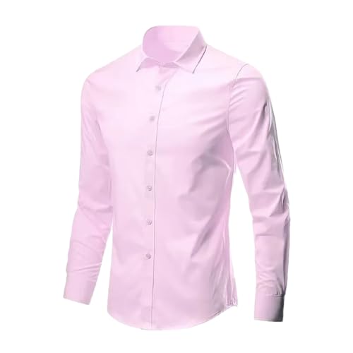Chemise élastique homme manches longues vêtement stretch boutonnée XXL