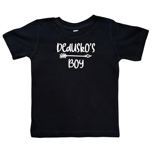 Dedusko's Boy Black or White Infant or Toddler T-Shirt, Grandson Present, Kid Shirt, Valentine's (Dedusko Boy Shirt)
