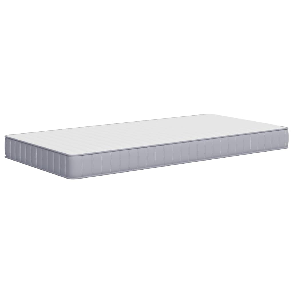 Materac piankowy średnio miękki 100 x 200 cm z poszewką nadającą się do prania, dwustronny, oddychający, cichy, ergonomiczny, do sypialni, łóżka dla gości i stelaża