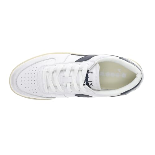 Diadora Mens Mi Basket Low Used Lace Up Sneakers Shoes Casual - Blue, White4