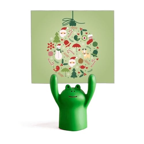 Support mémo vert et décoration de Noël pour égayer votre bureau cet hiver