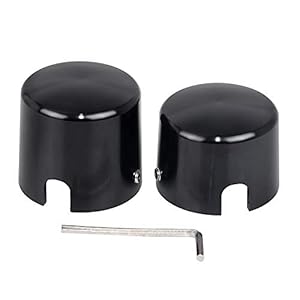 Xmmt Pair Chrome Aluminum Rear Axle Nut Caps Cover For Harley Softail Flst Fxst 5 31ousk88+pl. sl500 . ss300
