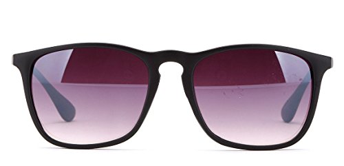 Newbee Fashion - Classic Unisex Keyhole Fashion Clear Lens Eye Glasses & Sunglasses with Flash Lens2