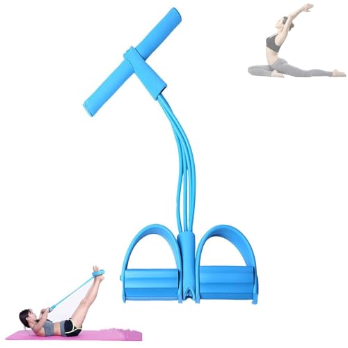 Image of Fashion Puller Exercise, 8-Tube Pedal Resistance Device, Pedal Resistance Band with Handle, Detachable and Adjustable Pedal Resistance Device for Arm,Waist Training & Stretching