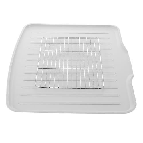 Escurridor de platos para encimeras pequeñas: silicona y acero inoxidable sin óxido 2
