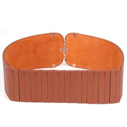 Women's Fashionable Stretch Waist Belt With Metal Buckles Stylish Retros Belt for Jeans Skirts and Dresses4