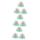 ibasenice 9 Pezzi Lecca Lecca per Gatti con Catnip Naturale Snack Vitaminico Sano per Palline Fitness per Stimolare Appetito e Digestione Copertura Trasparente Igienica Regalo per Gatti