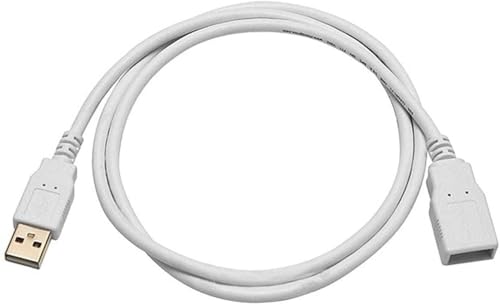 Image of Madhabi USB 2.0 Extension Cable 5M, Male A to Female A High-Speed Data Transfer Cord for PC, Laptop, Printer, External Hard Drive, LED /LCD TV, USB Hub & Other Devices - White