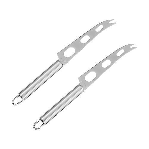 INOOMP 2pcs Stainless Steel Cheese and Butter Spatula Ergonomic Design for Easy Spreading for Baking and Entertaining for Cheese Pizza and Butter Use