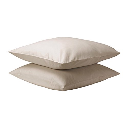 IKEA/イケア DVALA:枕カバー50x60 cm 2枚セット ベージュ (203.571.88)