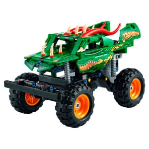 Technic Monster Jam Dragon, Set Monster Truck 2 in 1 con Pull-Back, Auto Offroad e Macchina Giocattolo Buggy, Giochi per Bambini e Bambine 42149 - Lego - Immagine 3