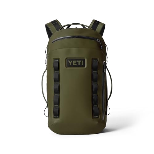 YETI Cayo Backpack 25L, Weather Resistant All-Day Utility Pack, Olive - Detailed View