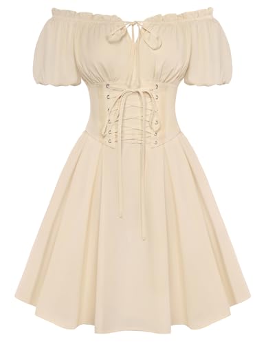 Robe corset pour femme encolure épaules dénudées pour tenue de fée