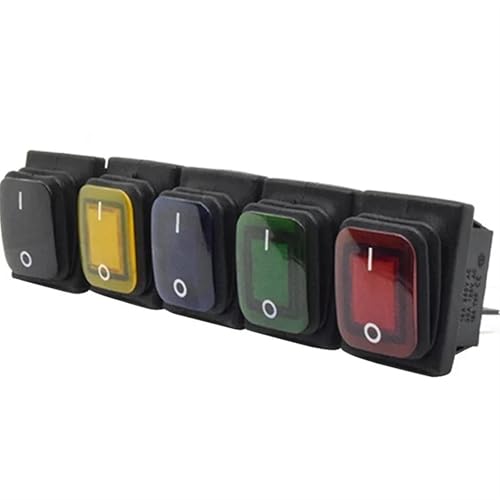 Interruptor basculante KCD4 4 pines 12V 220V interruptor encendido apagado 16A 250VAC 3
