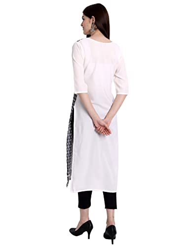 Image of Women's Crepe Straight Kurta