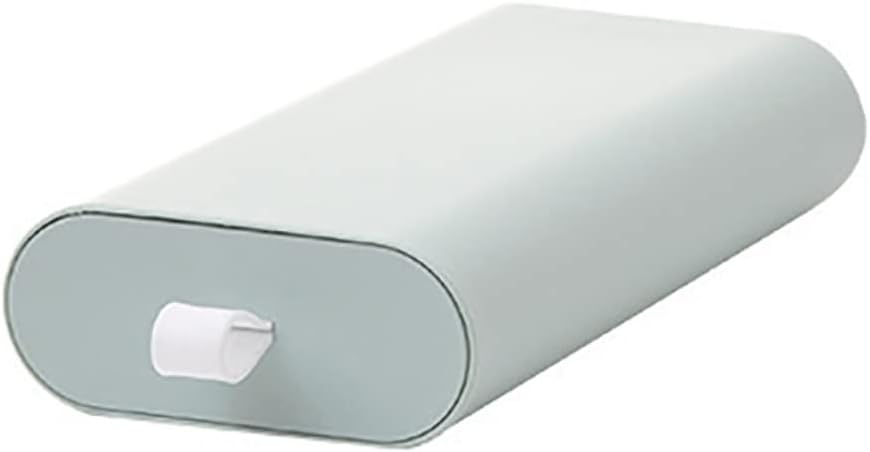 YCYUYK Caja de cajón para debajo de la mesa con asa, autoadhesiva, para guardar teléfonos celulares, bolígrafos, lápices, pegamento, gomas de borrar, toalla de papel, color verde, 26 x 14,5 x 6 cm