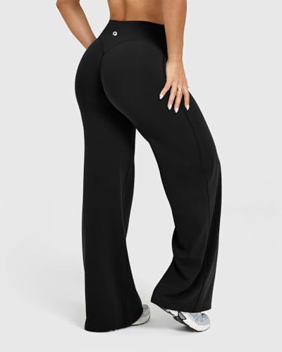 Image of OQQ Yoga Pants Women Casual Soft Straight Leg Bottoms
