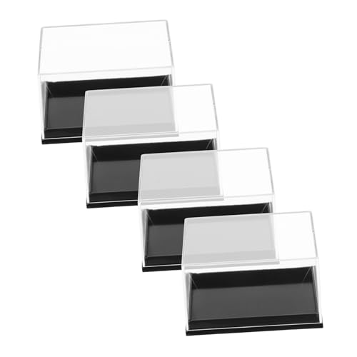 SOLUSTRE Sets Elegant Jewelry Display Box Small Plastic Storage Container for Mineral Specimen Showcase Case for Specimen Collection Pcs