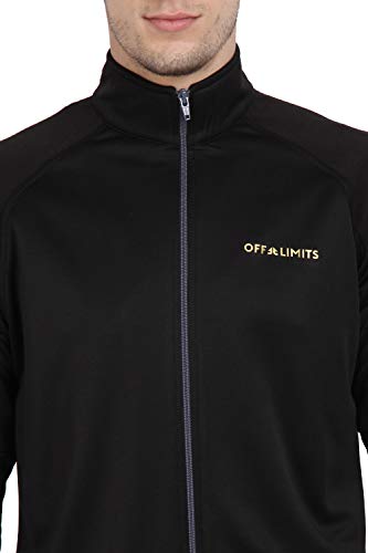 Image of OFF LIMITS Men Solid Running Black Jacket