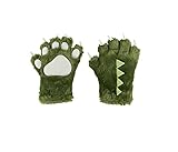 Lazy One Animal Paw Mittens for Adults and Kids, Dinosaur, Costumes (Dino Mitt, Small)