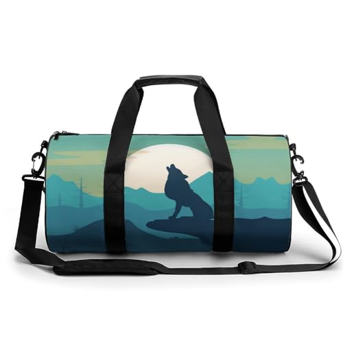 Sac de sport loup lune parfait pour votre prochain week-end de camping