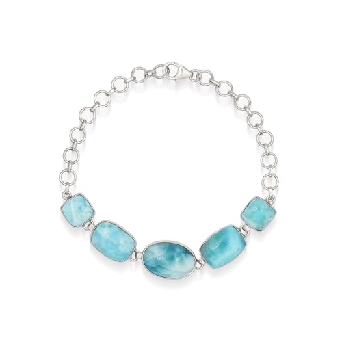 Bracelet bleu Larimar réglable pour sublimer vos tenues d'été