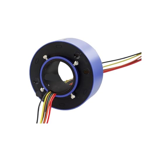 1 Pcs Ring Slip Ring 24612-way Collector Ring Conductive Ring Through Hole Slip Ring(Inner 50mm Outer 113mm - 6 Way 10A)