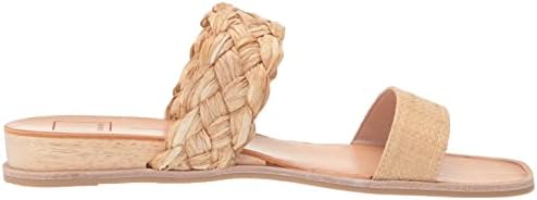 Dolce Vita Women's PERSEY Flat Sandal, LT Natural Raffia, 6.5 | Image 5