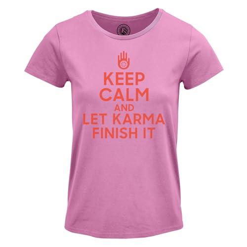 T-Shirt Yoga Femme Col Rond avec Message Spirituel en Coton Vert Éco