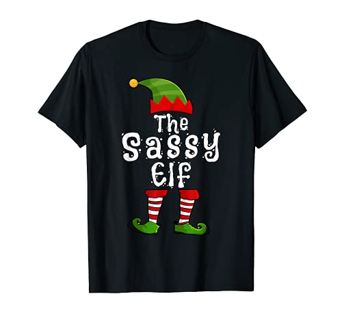Pijama de fiesta de Navidad con diseño de elfo de The Sassy Camiseta