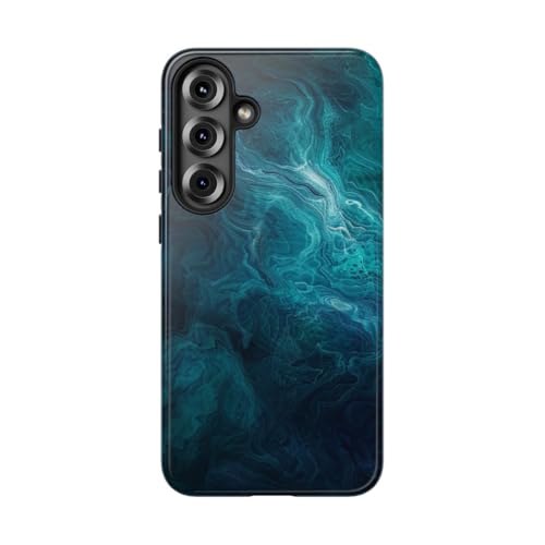 Coque Samsung S25 Plus motifs bleus abstraits pour style urbain chic