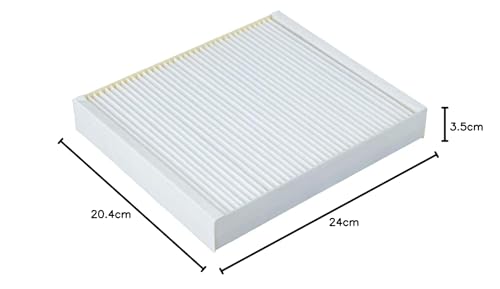 Purflux AH286 - Filtre d'Habitacle Anti-Pollen pour Voiture - Protection contre les Allergènes et la Poussière, 24 x 20.4 x 3.5 cm