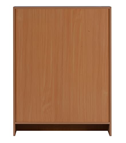 Image of DeckUp Muvo 3-Shelf Engineered Wood Book Shelf and Display Unit (Bavarian Beech, Matte Finish)