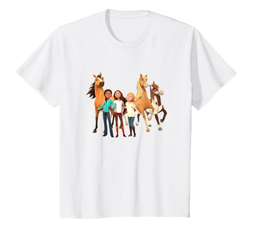 Kids DreamWorks Spirit Riding Free - All Character Kids T-Shirt