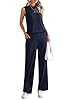 PRETTYGARDEN 2 Piece Lounge Sets for Women Summer Airport Travel Outfit 2026 Casual Matching Spring Clothes Track Sweat Suits (Navy,Medium) #2