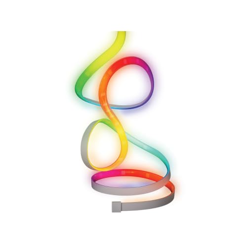 Image of Cync GE Dynamic Effects RGB Smart LED Strip Lights, Music Sync, 32ft | Color changing WiFi strip, music sync, Alexa & Google Home compatible, bedroom ambiance, indoor, 32ft with power supply
