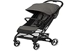 CYBEX Beezy Stroller, Lightweight Baby Stroller, Compact Fold, Compatible with All CYBEX Infant Seats, Stands for Storage, Easy to Carry, Multiple Recline Positions, Travel Stroller, Soho Grey