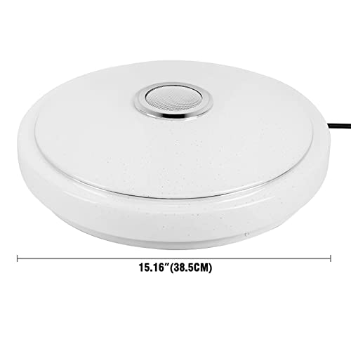 Ridgeyard 15.7 Inch 36W Led Dimmable Music Ceiling Light With Bluetooth Speaker,Remote Color Changing, Smart Remote Control Led Lamp For Kitchen, Living Room, Bedroom #TOP2