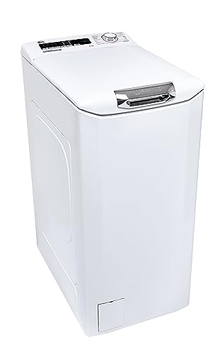Hoover H-WASH 300 LITE H3TM38TACE/1-37 Lavadora Carga Superior 8 KG, 1300 RPM, Display Táctil, One Touch, 16 Ciclos, 5 Máximo Cuidado, Ancho 40 CM, Asistente de Voz, Inicio Diferido 23H, 80 DB, Blanco