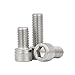 WALENI 5-20pcs Stainless Steel Bolt Socket Head Cap Screws Fully Threaded M3 M4 M5 M6 M8 Extra Long 55mm to 90mm(60mm,M3 20pcs)