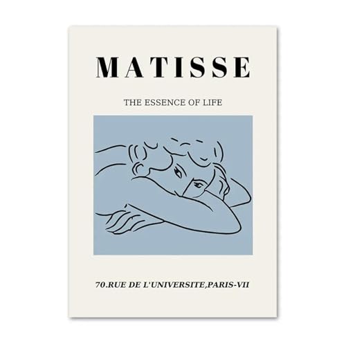 Toile Picasso Matisse Monet décoration murale salon et bureau set de 3 affiches 30x40